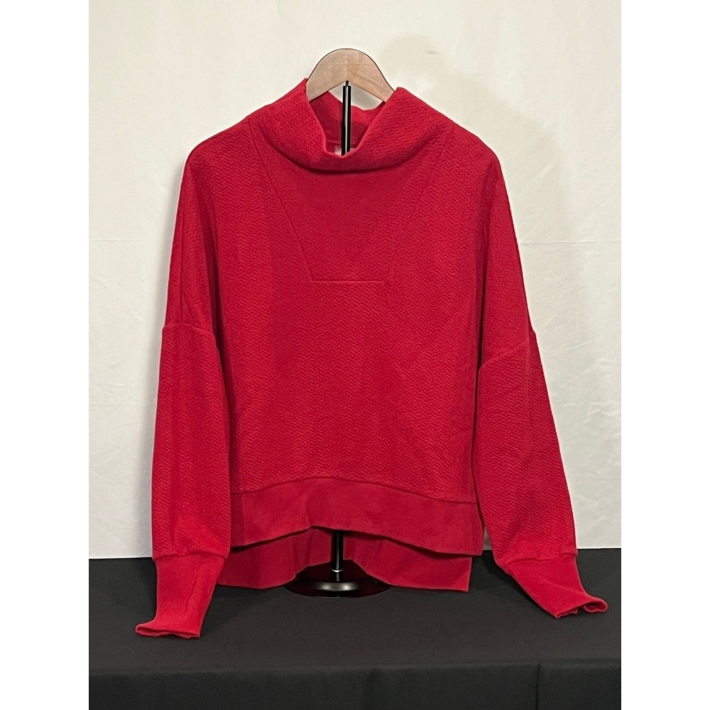 CALIA by Carrie Underwood Bright Red Funnel Neck Sweatshirt